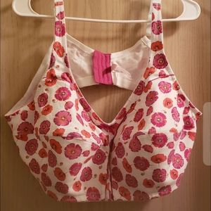 A flowered comfort bra 54B